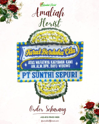 Papan Bunga Duka di Nguter